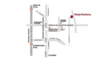 Location of Raheja Residency - Image 21912