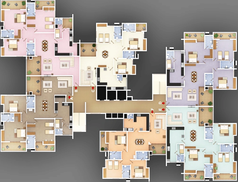 Floor Plan of Noel Ecoden in Thrikkakara, Kochi - Image 62609