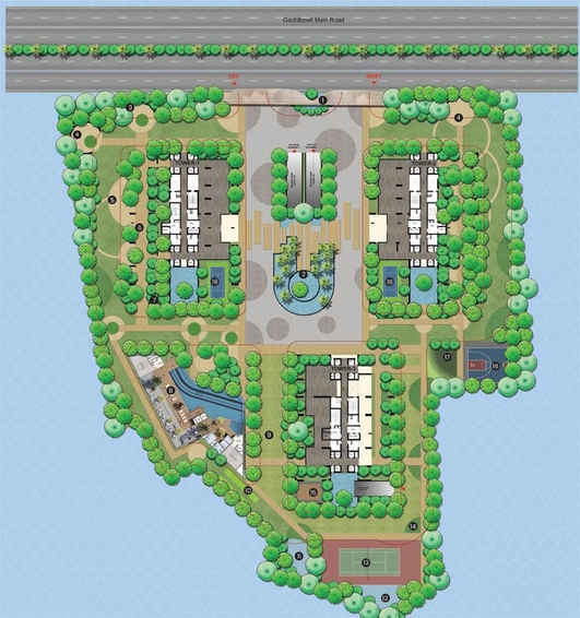 Master Plan of Raghava Iris in Gachibowli, Hyderabad - Image 62584