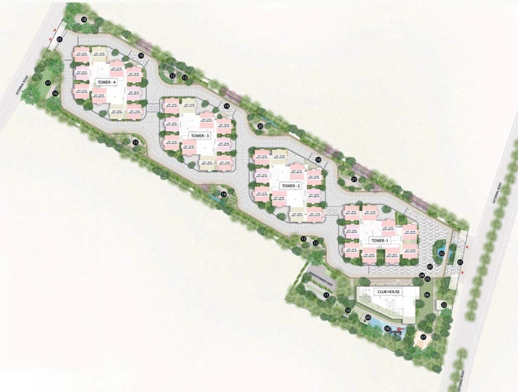 Master Plan of Raghava Wave in Tellapur, Hyderabad - Image 62596