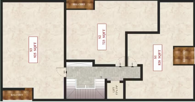 Floor Plan of ATH Roopa in Pallavaram, Chennai - Image 62546
