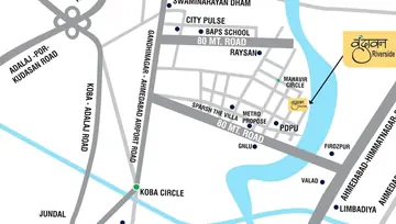 Location of Radhe Vrundavan Riverside - Image 64433