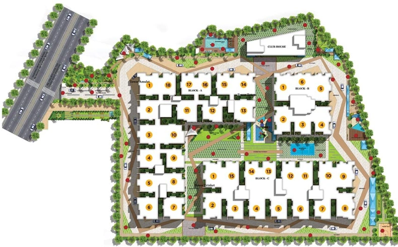 Master Plan of Vaishnavi Houdini in Bandlaguda Jagir, Hyderabad - Image 62737