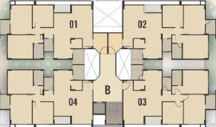 Floor Plan of Hari Aalayam in Sargasan, Gandhinagar - Image 64349
