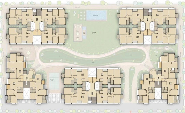 Master Plan of Hari Aalayam in Sargasan, Gandhinagar - Image 64350