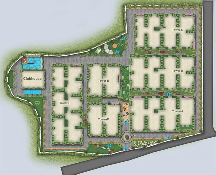 Master Plan of Vaishnavi Oasis in Bandlaguda Jagir, Hyderabad - Image 62762