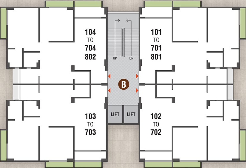 Floor Plan of Atulya Elegance in Vavol, Gandhinagar - Image 63967