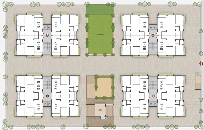 Master Plan of Atulya Elegance in Vavol, Gandhinagar - Image 63968
