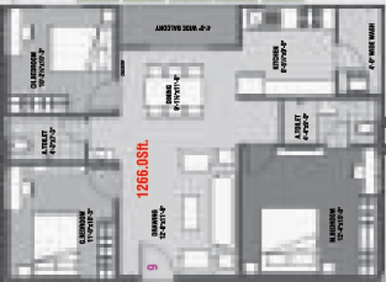 3 BHK Flat in Alpine GMR Springfield in Alwal, Hyderabad - Image 547295