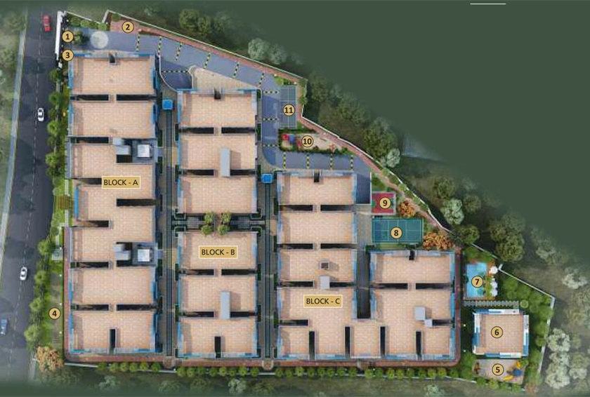 Master Plan of Mahaveer Palm Grove in Begumpet, Hyderabad - Image 63087