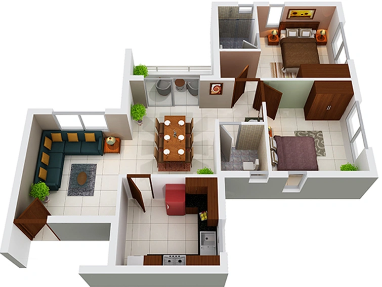 2 BHK Flat in Jairaj Spectrum in Kakkanad, Kochi - Image 547638