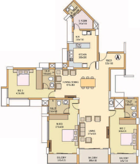 3 BHK Flat in Skyline Riverville in Aluva, Kochi - Image 547797