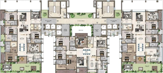 Floor Plan of Poulomi Palazzo in Kokapet, Hyderabad - Image 63520