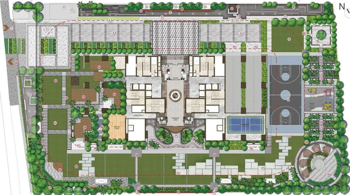 Master Plan of Poulomi Palazzo in Kokapet, Hyderabad - Image 63521