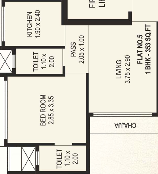 1 BHK Flat in Vraj Prarambh in Goregaon East, Mumbai - Image 444101