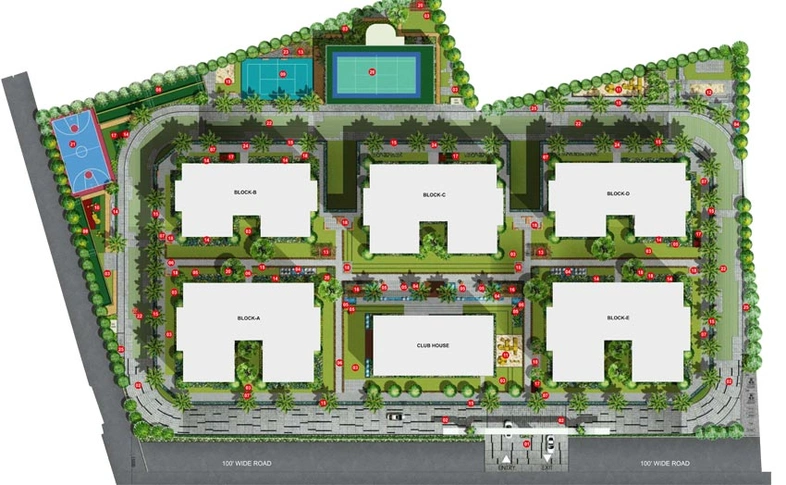 Master Plan of Shangrila Abbham in Kismatpur, Hyderabad - Image 63956