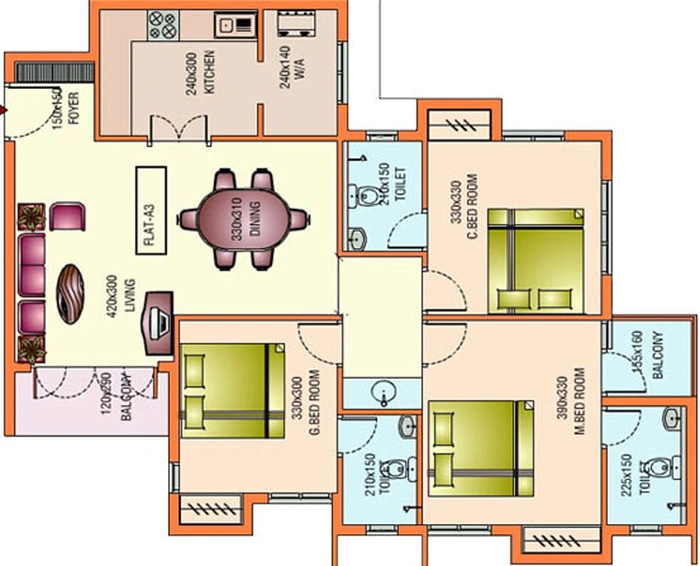 3 BHK Flat in Infra Aspire in Kakkanad, Kochi - Image 552803