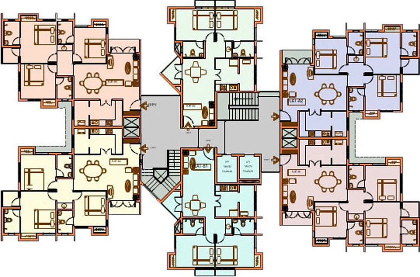 Floor Plan of Infra Aspire in Kakkanad, Kochi - Image 65048