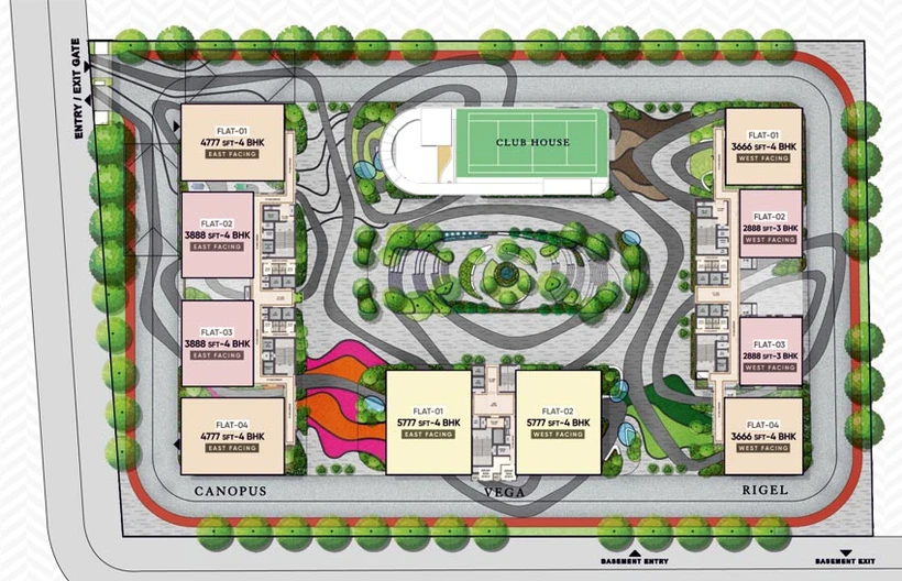 Master Plan of P Mangatram The Trilight in Kokapet, Hyderabad - Image 64999