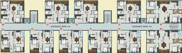 Floor Plan of Green Metro Tulasi Bhagyanagar in Gandi Maisamma, Hyderabad - Image 64972
