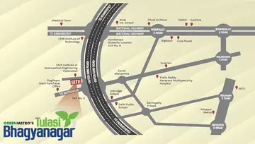 Location of Green Metro Tulasi Bhagyanagar - Image 64971
