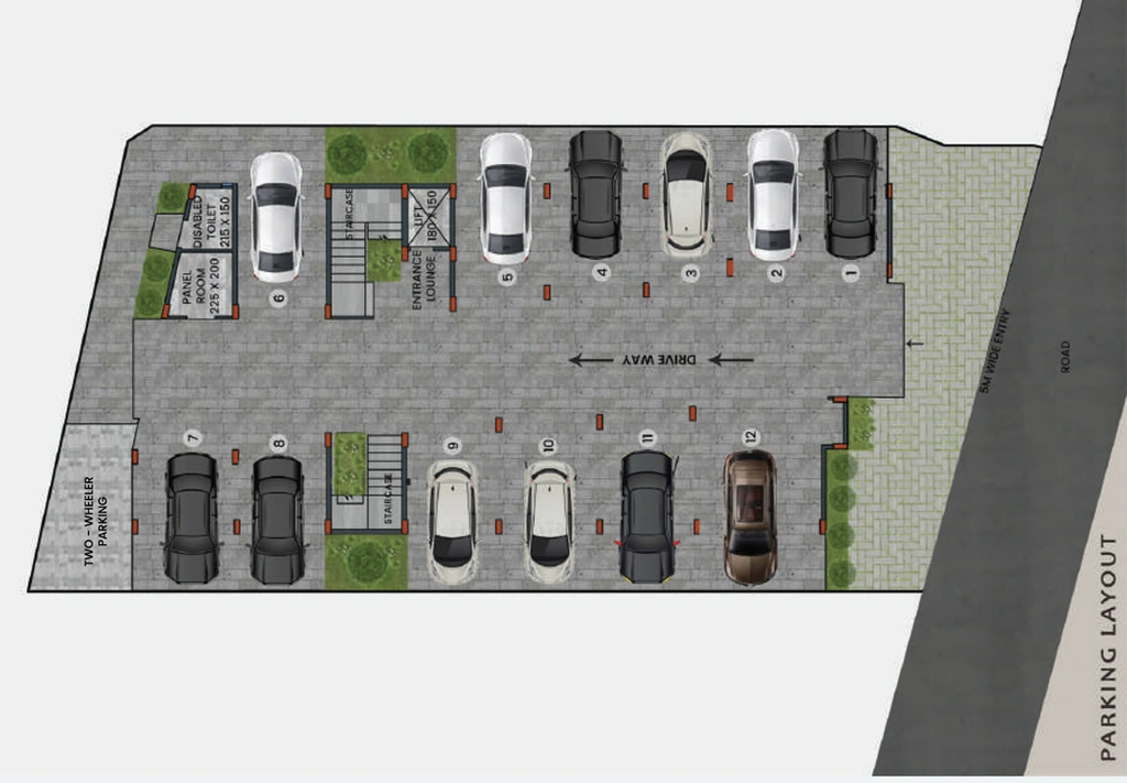 Master Plan of NJN Meriton in Vennala, Kochi - Image 64486