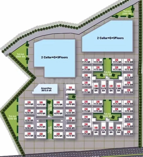 Master Plan of Vasu Sri Pride in Dundigal, Hyderabad - Image 336923