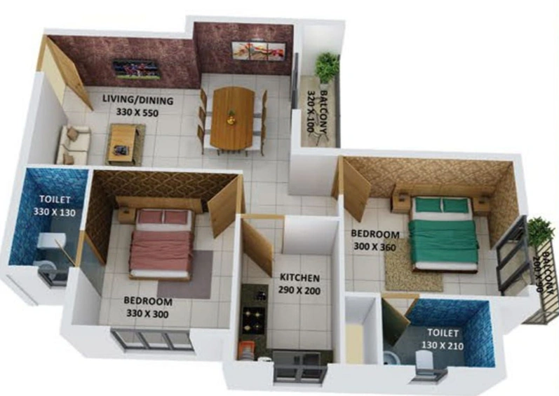 2 BHK Flat in Shwas Highness Heights in Thrippunithura, Kochi - Image 552749