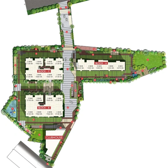 Master Plan of Poulomi Avante in Kokapet, Hyderabad - Image 64918