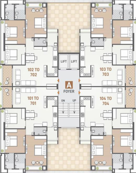 Floor Plan of Keshav Keshavam in Randheja, Gandhinagar - Image 64762