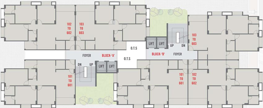 Floor Plan of Satya Elegance in Dahegam, Gandhinagar - Image 65103