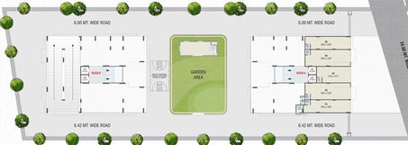 Master Plan of Radhe Imperial Sky in Raysan, Gandhinagar - Image 65345