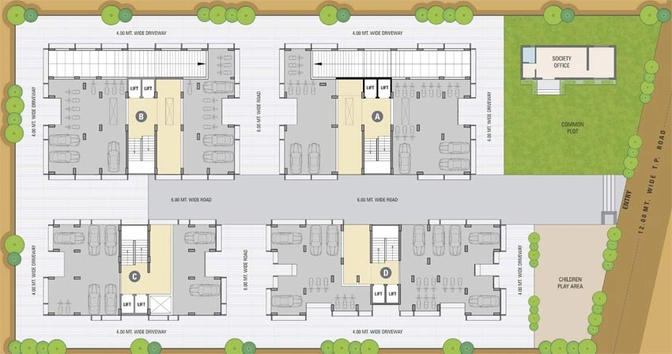 Master Plan of Manrup Aamrakunj Parshad in Pethapur, Gandhinagar - Image 65123