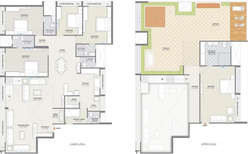 4 BHK Penthouse in Saamarth Heaven 6 in Koba, Gandhinagar - Image 553179