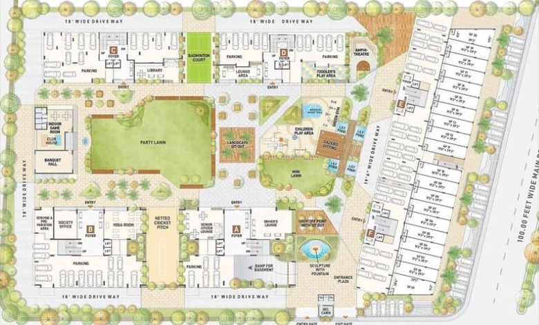 Master Plan of Saamarth Heaven 6 in Koba, Gandhinagar - Image 65184