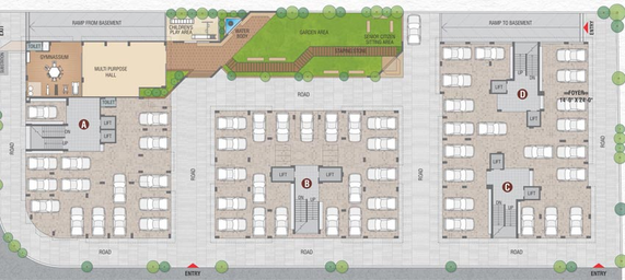 Master Plan of Bhoomi Ashtvinayak Uptown in Sughad, Gandhinagar - Image 65839
