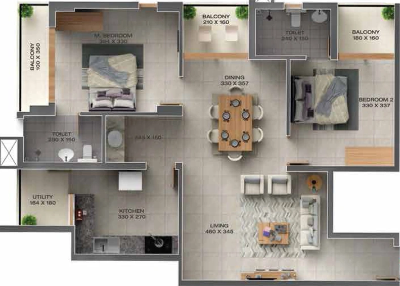 2 BHK Flat in Siddhi Chandravilasam in Thrippunithura, Kochi - Image 553737