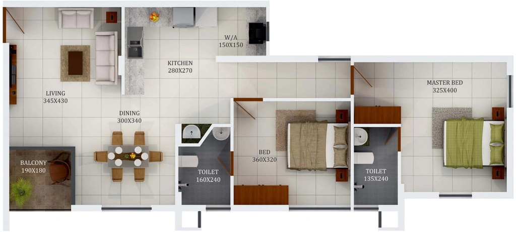 2 BHK Flat in Siddhi Kausthubham in Thrippunithura, Kochi - Image 553634