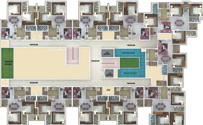 Floor Plan of Siddhi Kedar in Thrippunithura, Kochi - Image 65410