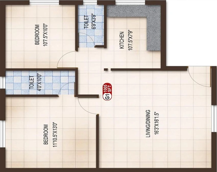 2 BHK Flat in ATH Aspire in Pammal, Chennai - Image 554025