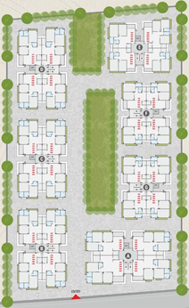 Master Plan of Span Elegance in Sargasan, Gandhinagar - Image 65597
