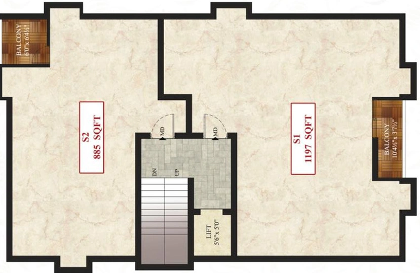 Floor Plan of ATH Delphini in Pammal, Chennai - Image 65551
