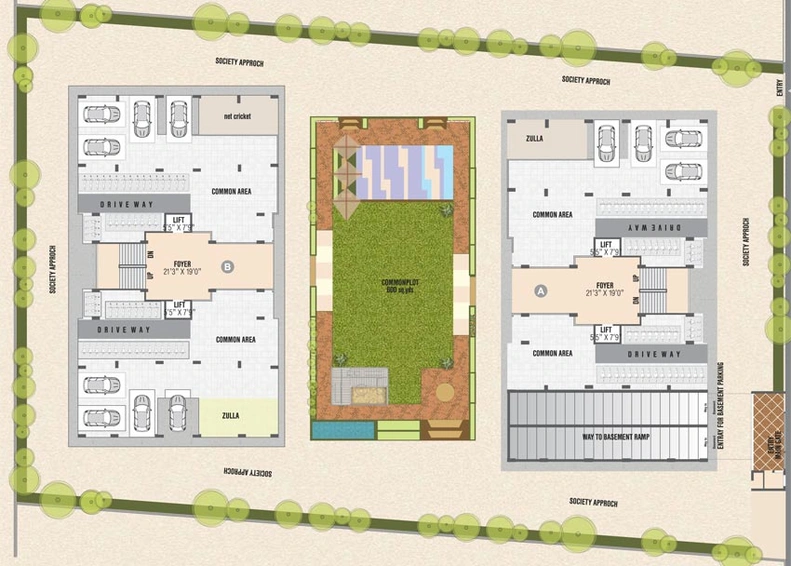 Master Plan of Nest Residency in Koba, Gandhinagar - Image 65792