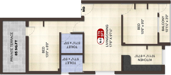 2 BHK Flat in ATH Dev in Pammal, Chennai - Image 555036