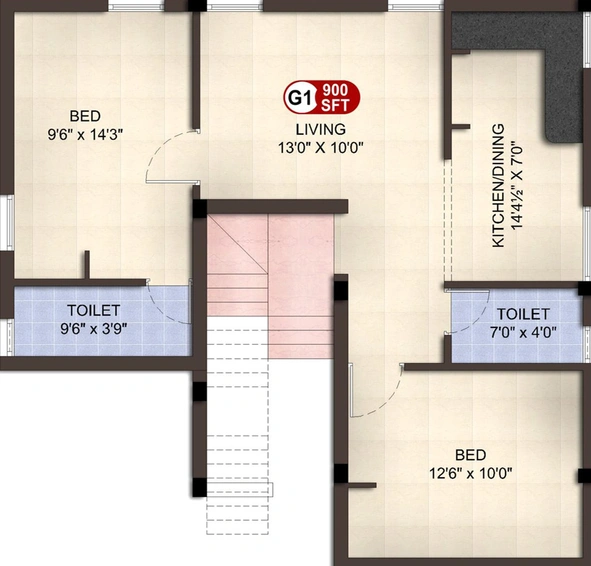 2 BHK Flat in ATH Dev in Pammal, Chennai - Image 555038