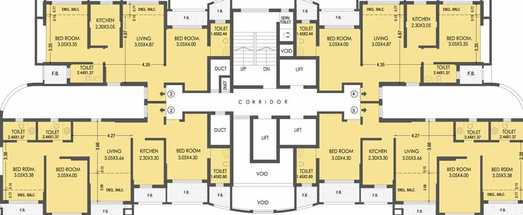 Floor Plan of Raheja Interface Heights in Malad West, Mumbai - Image 22163