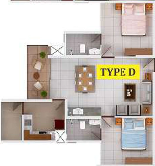 2 BHK Flat in Prime Meridian Rainwoods in Kalamassery, Kochi - Image 555077