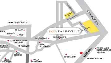 Location of Ekta Parksville - Image 93026