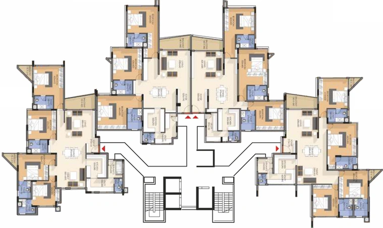 Floor Plan of Chakolas Pinnacle in Ernakulam, Kochi - Image 65927