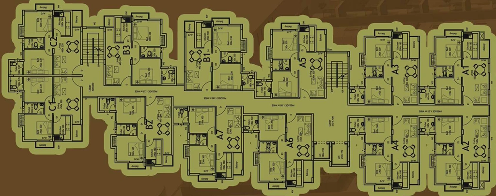 Floor Plan of Shwas Fortuna in Thrippunithura, Kochi - Image 66792